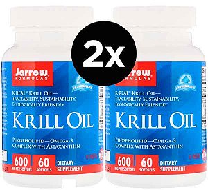 2X Óleo de Krill, Jarrow Formulas, 60 Cápsulas Gelatinosas