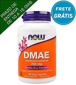 DMAE, Now Foods, 250 mg, 100 Cápsulas