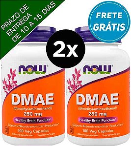 2X DMAE, Now Foods, 250 mg, 100 Cápsulas
