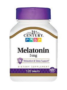 Melatonina 5 mg - 21st century - 120 comprimidos