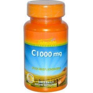 Vitamina C 1,000mg - 60 Cápsulas- Thompson - mais Bioflavonoids