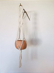 Suporte em Macrame Trançado + Vaso