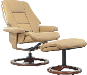 Poltrona Reclinável Brisa em Couro com Massagem