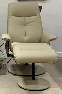 Poltrona Soft Creme Reclinavel Manual