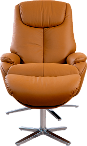 Poltrona Conforto Reclinável Manual com Puff para os Pés