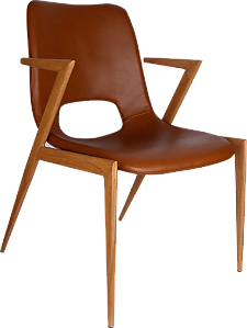 Kit 2 Cadeiras Enzo Estofadas em Tecido e Espuma com Pés Metálicos