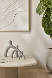 Kit Esculturas Em Polirresina 3 Pcs