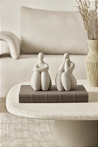 Kit Escultura Mulher Curvas Em Polirresina