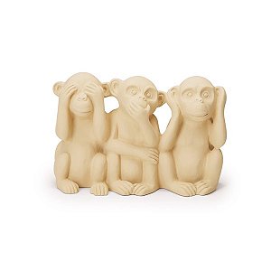 Escultura Macacos Em Cimento