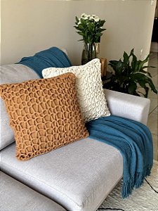 Capa de Almofada Trama -Terracota 45x45