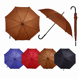 Guarda Chuva Bengala Automático 8 Varetas Poliéster GrandeLiso