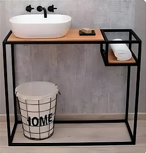 Gabinete Armário Suporte Para Cuba Banheiro E Lavabo