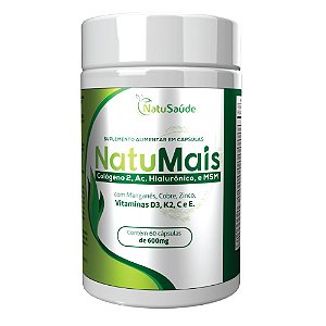 Colágeno Tipo 2 Ác. Hilariónico + Msn 60caps 600mg Natumais