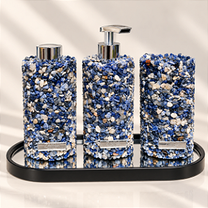 Trio Lavabo Pedras Naturais - 200ml