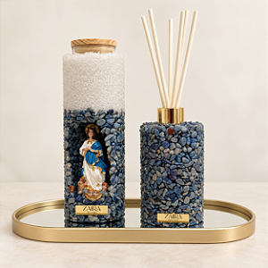 Vela Refil e Difusor - Pedras Naturais