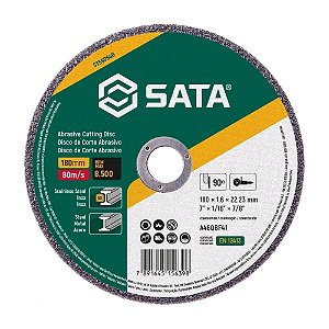 Disco de Corte SATA 7" Metal/Inox 180x1,6mm