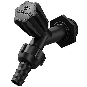 Torneira Jardim Krona 1/2-3/4 Bico Movel Preta