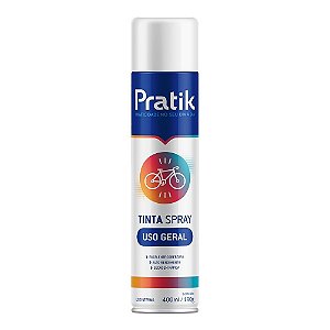 Tinta Spray Pratik Branco Brilhante 400ml