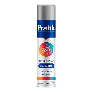 Tinta Spray Pratik Uso Geral Alumínio 400ml