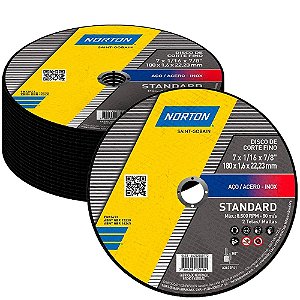 Discos de Corte Norton 180mm 7 Polegadas
