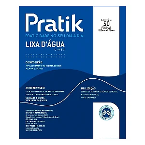Lixa D'Água Pratik G80 225x275mm