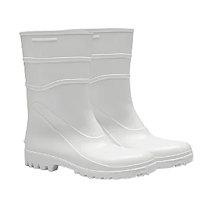 Bota PVC Bracol Branca Cano Curto Sem Forro 40