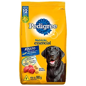 Ração Pedigree Adulto Carne 900g Nutrição Essencial