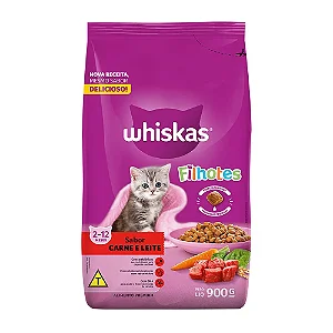 Ração Whiskas Premium Filhotes Carne e Leite 900g