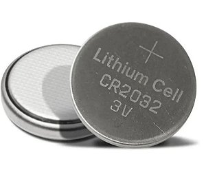 Cartela com 05 baterias CR 2032 3V