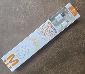 cabo v8 x usb 3 metros