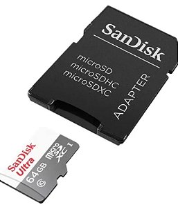 cartão de memória micro SD 64GB