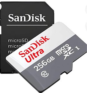 cartão de memória micro SD 256GB