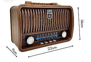 Rádio portátil retrô
