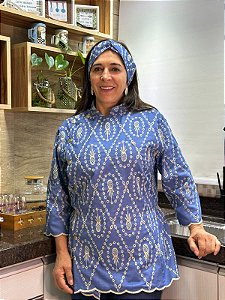 Dólmã Dolores Bordado Abacaxi