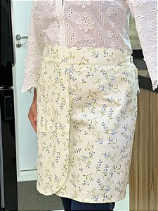 Avental Mafalda Floral Azul