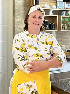 Dólmã Alda + Avental Mafalda + Turbante