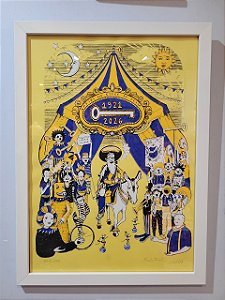 Moldura Branca + Pôster do Cariri Amarelo