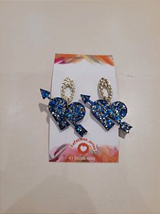 Brinco Coração Flechado