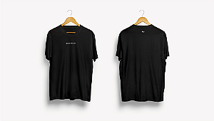 camiseta quase não vim - preta