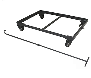 Carrinho Transporte Tartaruga Para Caixa 40x60 Com Puxador