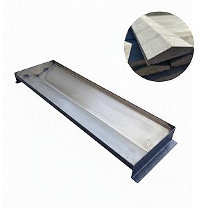 Forma Aço Pingadeira Chapéu Capa Muro 65x20 Cm Reforçada