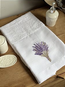 TOALHA DE ROSTO LAVANDA BUQUÊ
