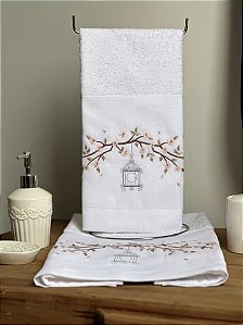 TOALHA DE MÃO CEREJEIRA GAIOLA