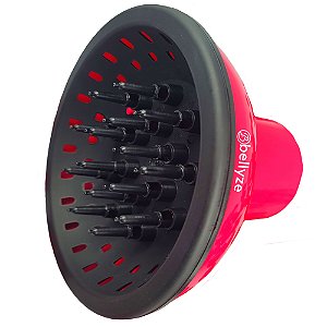 Difusor De Cachos Bellyze Para Secador De Cabelo Universal Todas As Marcas e Modelos 4 a 6 Cm Rosa