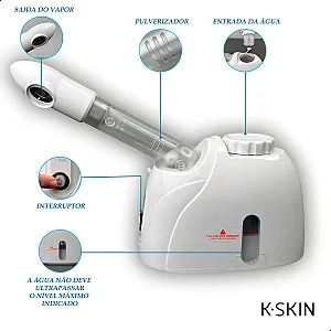 Vapor Facial Capilar Derm Steam Ionic Quente K.Skin