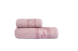 Jogo de Toalhas Nina 2 Peças 100% Algodão Gramatura: 300g/m²