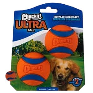Chuckit! Ultra Ball – 2 unidades – tamanho Médio.