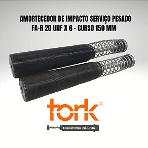 Amortecedor de impacto industrial FA-20 UNF X 6 mm curso 150 mm autocompensado em São Paulo