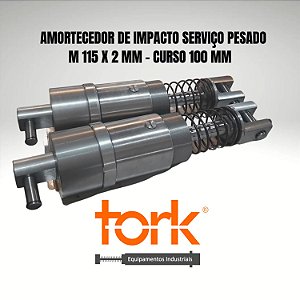 Amortecedor de impacto industrial M115 X 2 mm curso 100 mm regulável em São Paulo