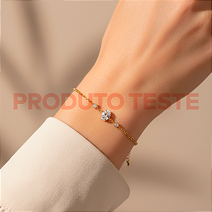 Pulseira Semijoia Zircônia Oval Elégance